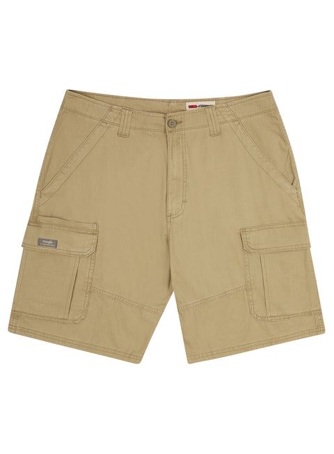 Mens Ex Wrangler Cotton Pocket Cargo Shorts Beige Grey Khaki