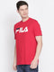 Crew Neck Eagle Logo Cotton Jersey Basic T shirt