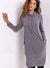 Ex Roman Grey Roll Neck Sweatshirt Dress With Drawcord