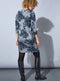 Ex Roman Grey Floral Print Cocoon Pocket Front Dress