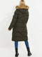 Threadbare Women's Arnie Khaki Longline Parka Jacket