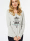 Ladies Ex Bon Marche Grey Fairisle Christmas Tree Jumper