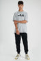 Crew Neck Eagle Logo Cotton Jersey Basic T shirt
