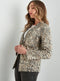 Ladies Rockmans Long Sleeve Leopard Print Blazer Jacket