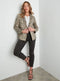 Ladies Rockmans Long Sleeve Leopard Print Blazer Jacket