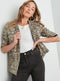 Ladies Rockmans Long Sleeve Leopard Print Blazer Jacket
