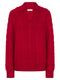 Papaya Ladies V Neck Collared Cable Jumper