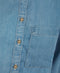 Ladies Denim Collared Button Front Shirt Light Dark Blue