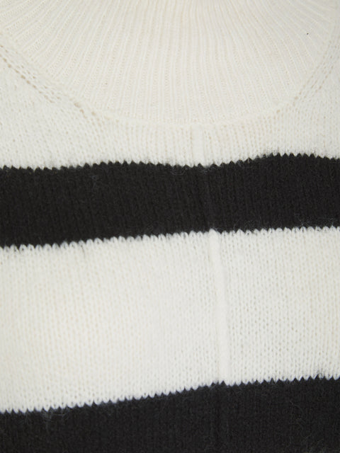Ladies Stripe Dunnes Store Turtleneck Knit Jumper
