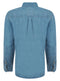 Ladies Denim Collared Button Front Shirt Light Dark Blue