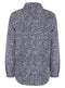 Ex Dorothy Perkins Blue White Pebble Print Button Shirt Blouse