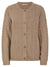 Ladies Cable Knit Design Button Front Cardigan