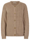 Ladies Cable Knit Design Button Front Cardigan