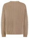 Ladies Cable Knit Design Button Front Cardigan