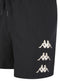 Mens Kappa Black Logo Print Mesh Swimshort RRP £32