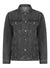 Ex Papapya Midwash Oversized Denim Jacket Blue Black