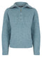 Ladies Ex Dunnes Half Zip Cable Jumper Grey Blue