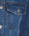 Ex Papapya Midwash Oversized Denim Jacket Blue Black