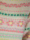 Ladies Piaza Italia Pink / Cream Vintage Look Fairisle Jumper