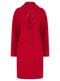 Ladies Lined Button Up Long Sleeve Jacket Coat