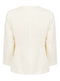 Ladies Fully Lined 3/4 Sleeves Single Breasted Collarless Blazer Jacket