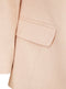 Ladies Fully Lined 3/4 Sleeves Single Breasted Collarless Blazer Jacket