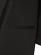 Ladies Long Sleeve Open Front Blazer Jacket In Black
