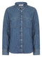 Ex Papaya Ladies 100% Cotton Denim Pocket Shirt