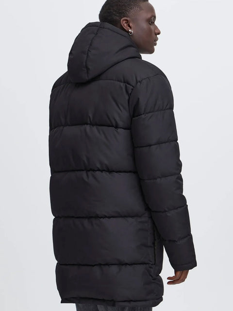 Mens Blend BHELWIN parka jacket In Black Puffer