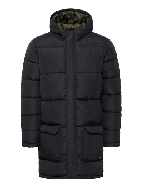 Mens Blend BHELWIN parka jacket In Black Puffer