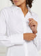 Gallery Ladies Camille Stretch Blouse Shirt In White