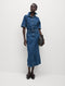 Ladies Pure Cotton Denim Midi Utility Dress