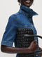 Ladies Pure Cotton Denim Midi Utility Dress