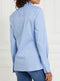Gallery Ladies Camille Stretch Blouse Shirt In Blue Stripe