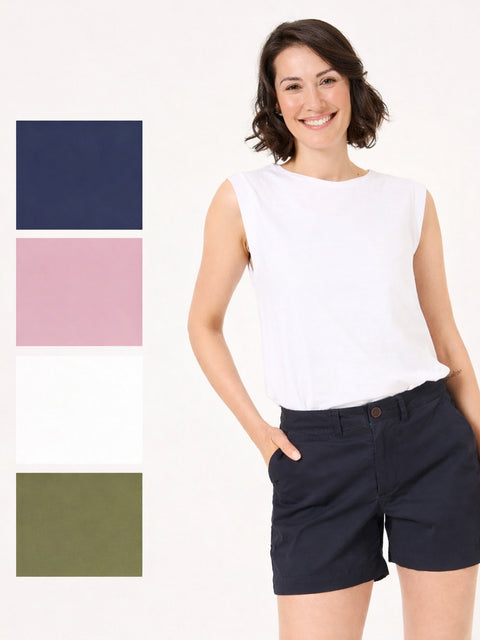 Ex Fat F*ce Ladies Padstow Cotton Chino Shorts