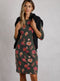 Ex Weird Fish Shafika Printed Jersey Dress Large Floral Print