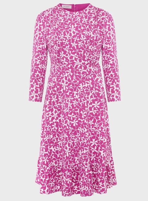 Ladies Ex Hobbs Printed Ami Jersey Dress