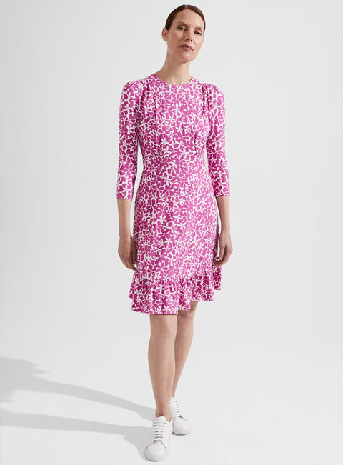 Ladies Ex Hobbs Printed Ami Jersey Dress