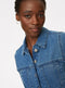 Ladies Blue Denim Belted Jumpsuit