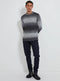 Mens Ombre Wool Blend Soft Knitted Jumper