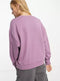 Ladies Ex Lee Jeans logo sweatshirt in purple / off white