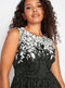 Ladies Black Lace Border Midi Dress