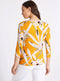 Ladies Floral Print Slash Neck 3/4 Sleeve Top Size 16 Only