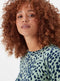 Ex Matalan Green Spot Print Soft Round Neck Jumper