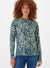 Ex Matalan Green Spot Print Soft Round Neck Jumper