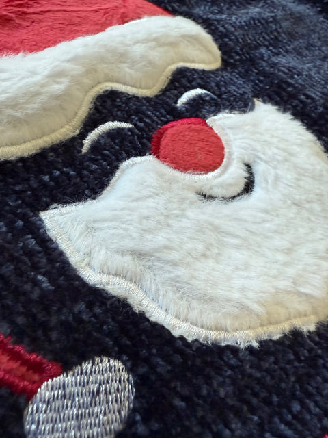 Ladies Santa Is Coming Chenille Christmas Jumper