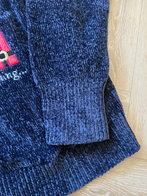 Ladies Santa Is Coming Chenille Christmas Jumper