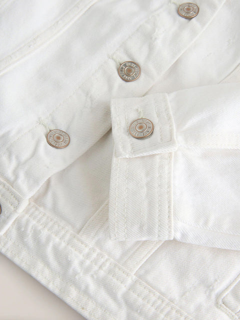 Ladies Fuller Bust Denim Trucker 100% Cotton Jacket