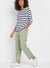 Ladies Green Cargo Pocket Trousers