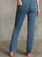 Ladies The SARA Straight Leg Jeans Pale Blue
